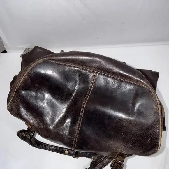 Vintage Beardesign Leather Gorpcore Outdoor Hiking Multifunctional Backpack Bag - Picture 12 of 15